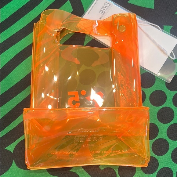 Nana-Nana x the arrivals A5 mini tote blaze Crossbody Bag double strap new - Picture 4 of 7